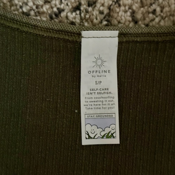 OFFLINE By Aerie Seamless Cable Square Neck long sleeve + Leggings Two Piece - Picture 13 of 13